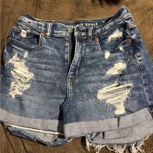 American Eagle Outfitters Ripped Denim Shorts